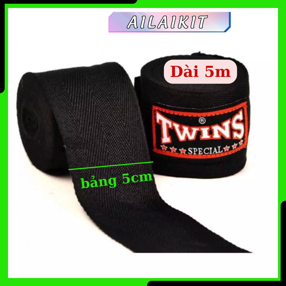 BĂNG QUẤN TAY TWINS - Băng đa năng thể thao TWINS 5m - - Ailaikit