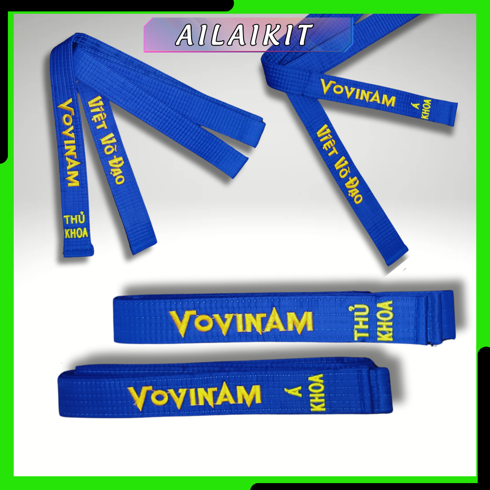 ĐAI XANH THỦ KHOA Á KHOA TAM KHOA VOVINAM GIÁ RẺ - Ailaikit